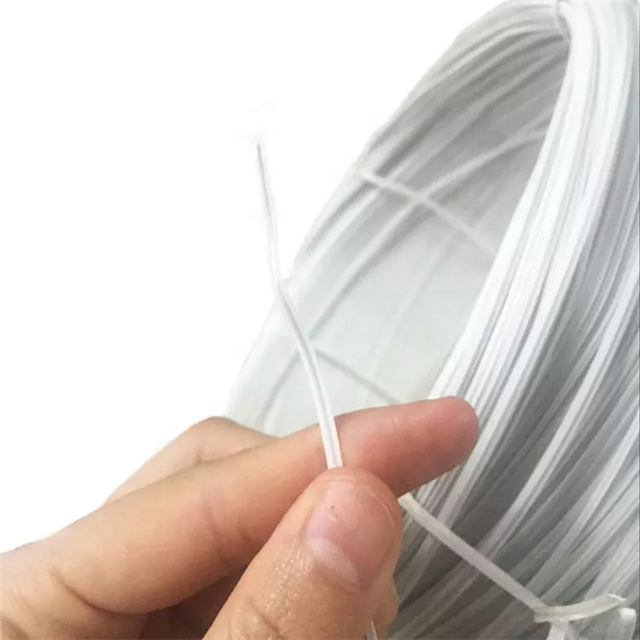  White Plastic nose wire PE single core disposable for mask material