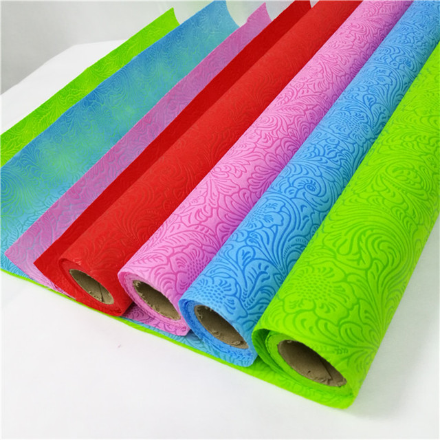 Emboss Nonwoven Fabric Packing Use Sunflower Wrapping Non Woven Fabric Roll