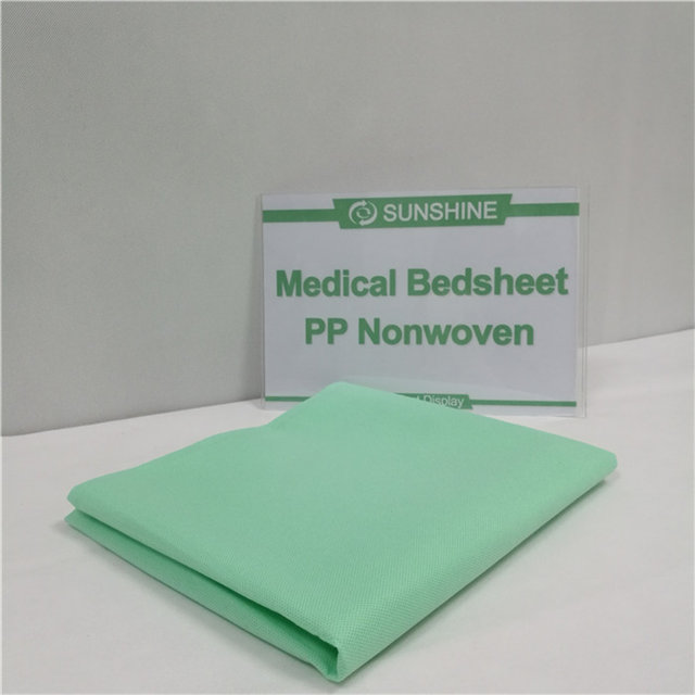 Wholesaler popular 100%pp nonwoven fabric for medical or spa non woven bedsheet