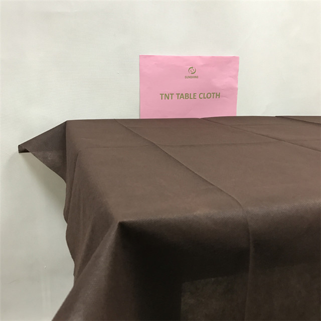 TNT PP Nonwoven Fabric Tablecloth Spunbond Non Woven Tablecloth Hotel Use