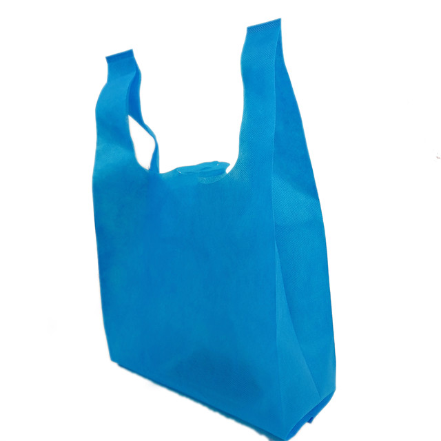 Eco-friendly Cheap Disposable Non Woven Spunbond Shopping Bag T-shirt Bag