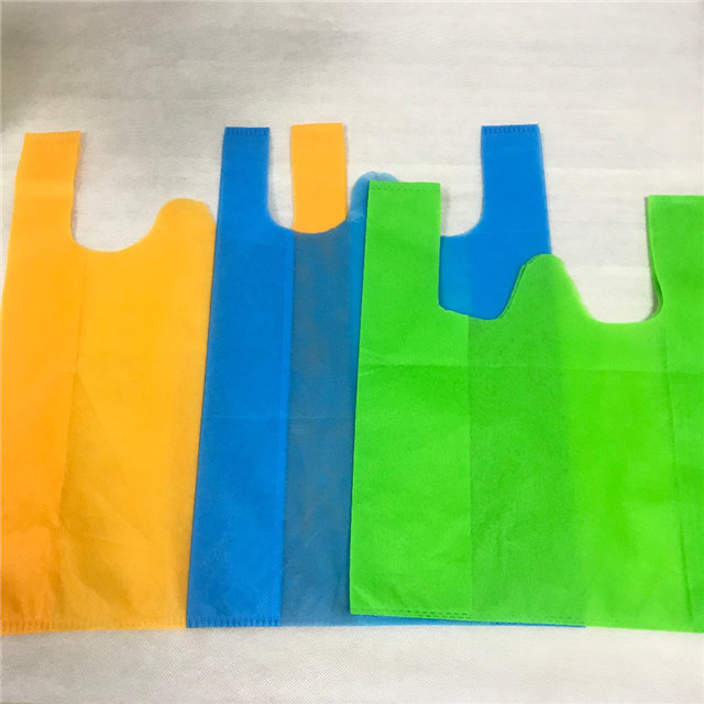 Factory colorful nonowoven fabric for pp spunbond non woven t-shirt shopping bag