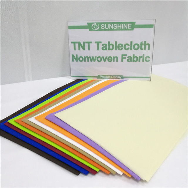 Disposable TNT Nonwoven Tablecloth Hotel Use PP Non Woven Table Cloth 