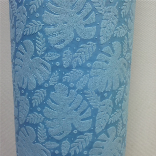 Flower Wrapping And Gift Packing Nonwoven Fabric Roll Nonwoven Embossed Pattern Fabric