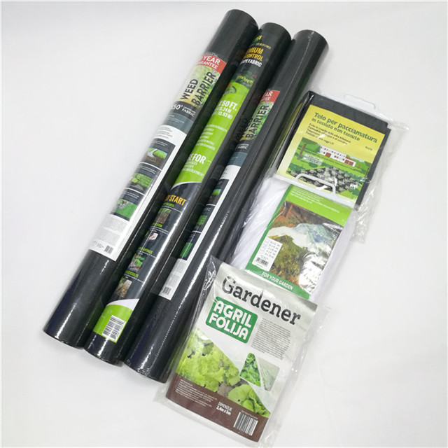 15-70 gsm black 3-5%UV Weed control polypropylene Nonwoven for Agriculture Cover Mat