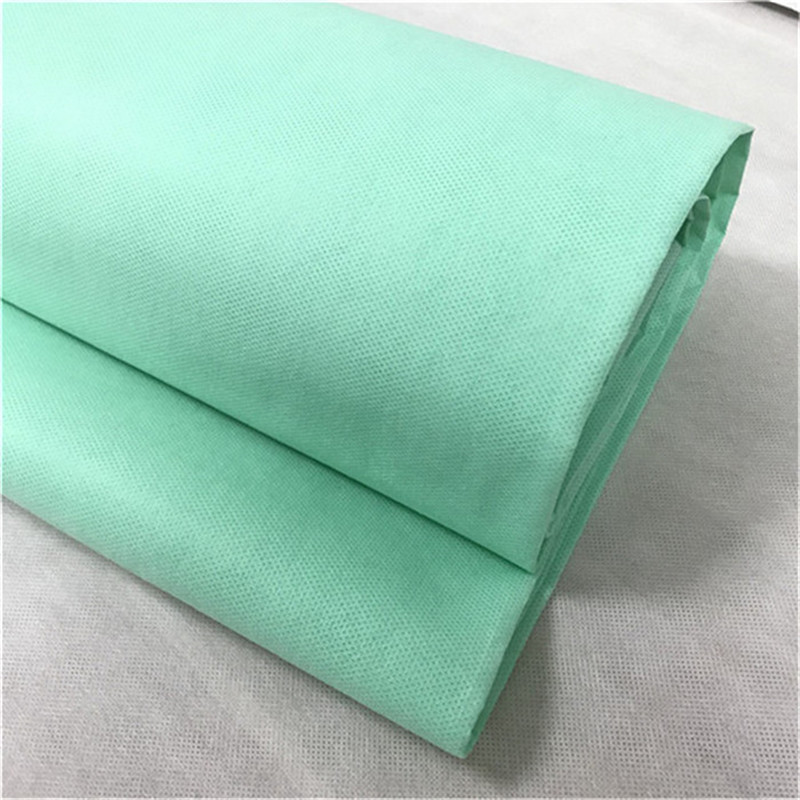 Blue /White 100%PP 20-55 gsm Blue SMS Nonwoven Fabric for protect suits 
