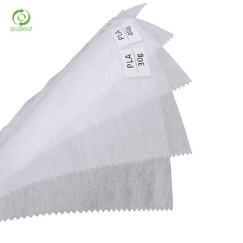 New biodegradable corn material PLA spun bond non woven fabric for mask material 