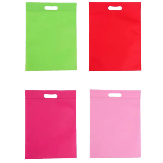 Colorful D-cut Eco 50gsm Nonwoven Shopping Bags Nonwoven Bags with Cheap Price