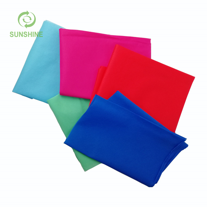 100%PP Spunbond Nonwoven Table Cloth Colorful PP Non Woven Fabric Table Cloth 