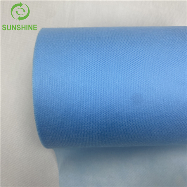 Hot Sale PP Spunbond S/SS/SSS Non Woven Fabric Roll Raw Material for Medical Face Cover 