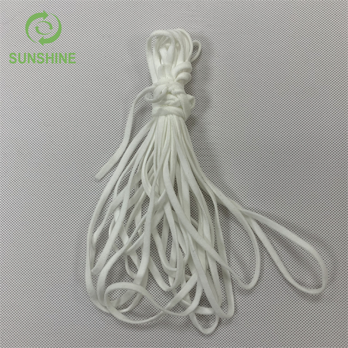 Many Colorful Elastic 3-5mm Round/Flat Earloop for make medical product