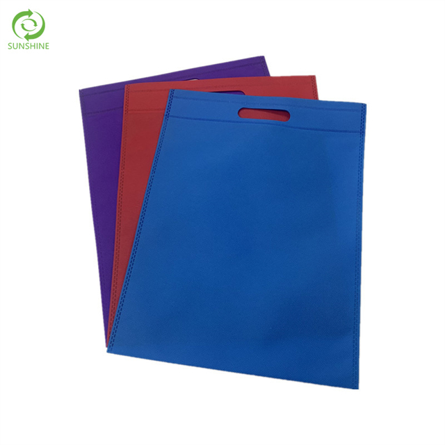 Non woven D-CUT shopping bag material color nonwoven pp spunbond fabric
