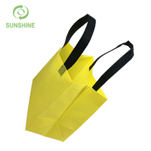 Colorful Foldable Tote 100%pp Nonwoven Handle Shopping Bags with Logos