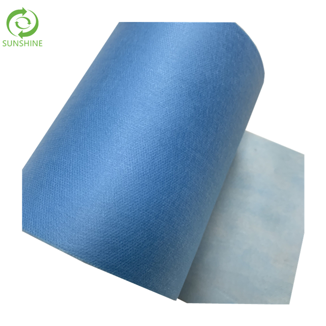 Hiqh Quality 100%PP Spunbond 25-30GSM Blue Or Other Color S SS Medical Nonwoven Fabric Roll Price