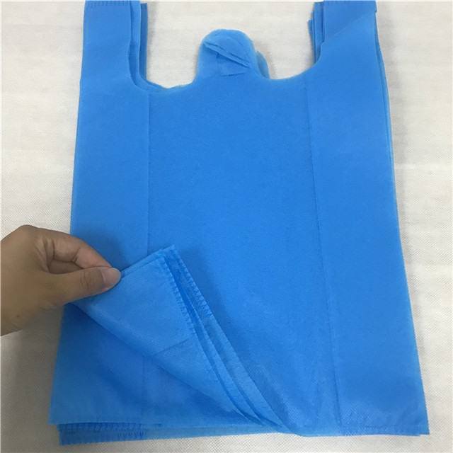 Wholesale Eco-friendly reusable PP Non woven fabric material for shopping T-shirt Bag 