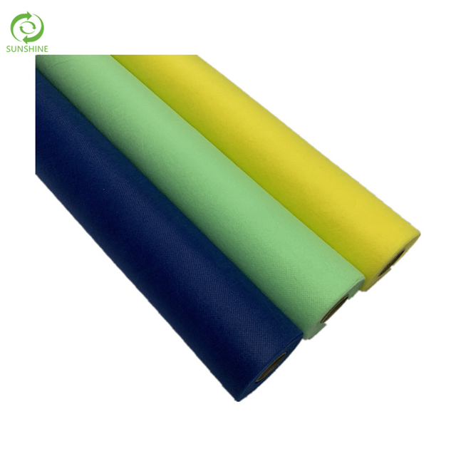 Colorful 100%PP Spunbonded Non Woven Fabric Table Cloth Roll Colorful Good Quality TNT Manufacture