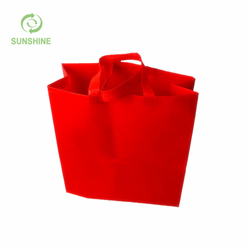 Tote Reusable 100%pp Non Woven Handle Shopping Bags with Logos