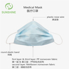  CE BFE98 Medical Disposable 3ply Face Mask 
