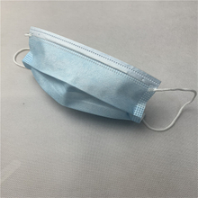 Medical blue disposable medical protective mask three layers non woven mask
