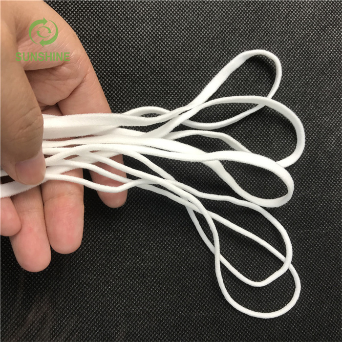 Good Quality Polyester/Nylon And Spandex 2.5-3mm Round Ear Elastic Band Earloop