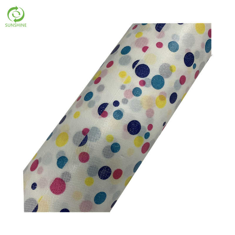 Printed Lamintaed Nonwoven Fabric Waterproof/oilproof Fabric for Tablecloth/bag