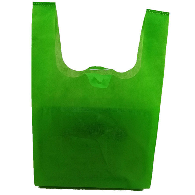 100%pp Reusable Non Woven Eco Friendly T-shirt Shopping Bags